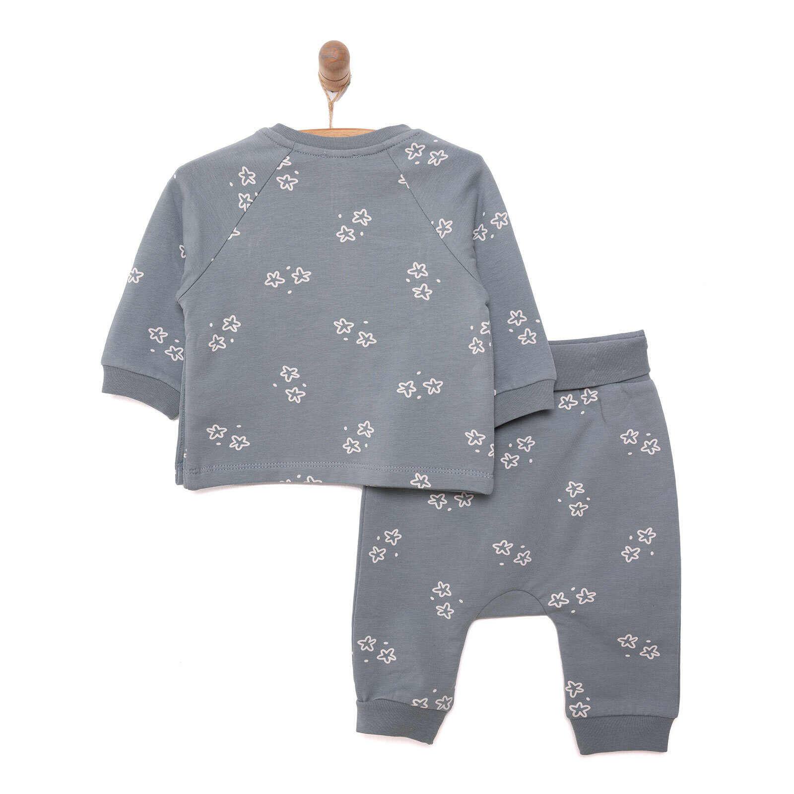 Yenidoğan Zıbın-Rahat Bel Patiksiz Alt 2li Takım Unisex