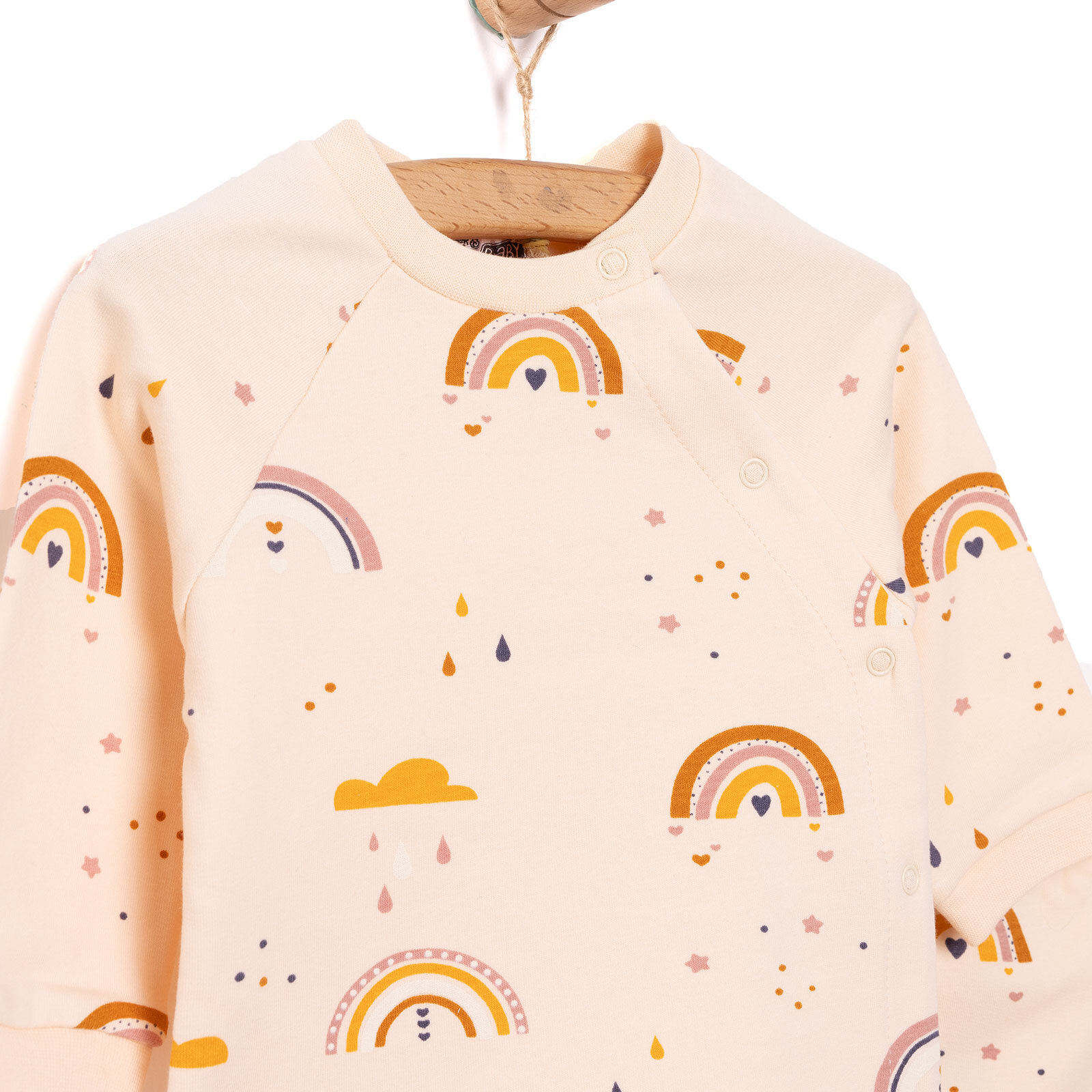 Yenidoğan Zıbın-Rahat Bel Patiksiz Alt 2li Takım Unisex