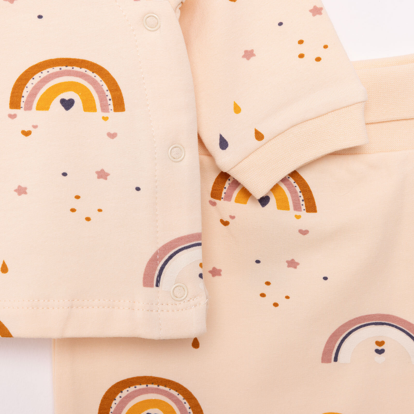 Yenidoğan Zıbın-Rahat Bel Patiksiz Alt 2li Takım Unisex