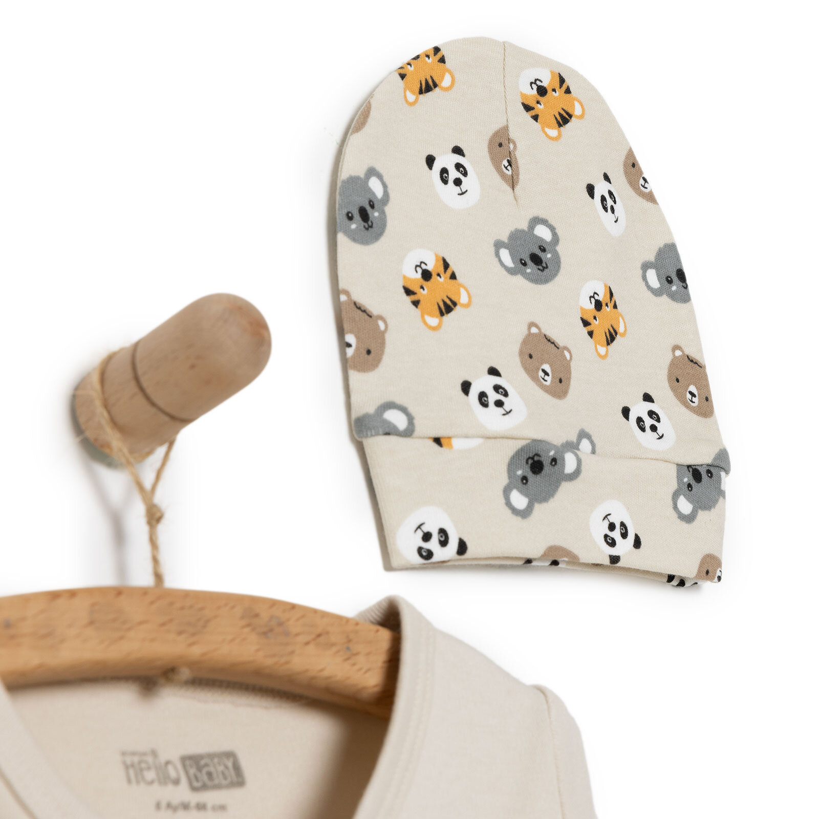 Yenidoğan Zıbın-Şapka-Patikli Alt 3lü Set Erkek Bebek