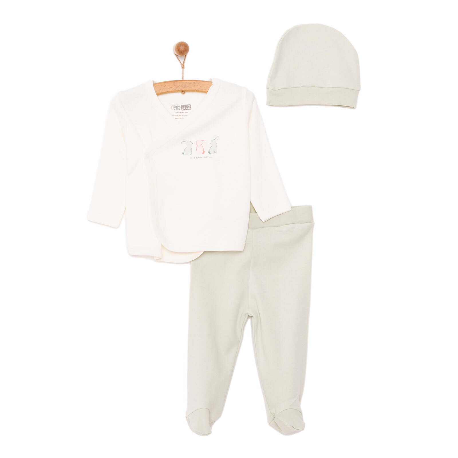 Yenidoğan Zıbın-Şapka-Patikli