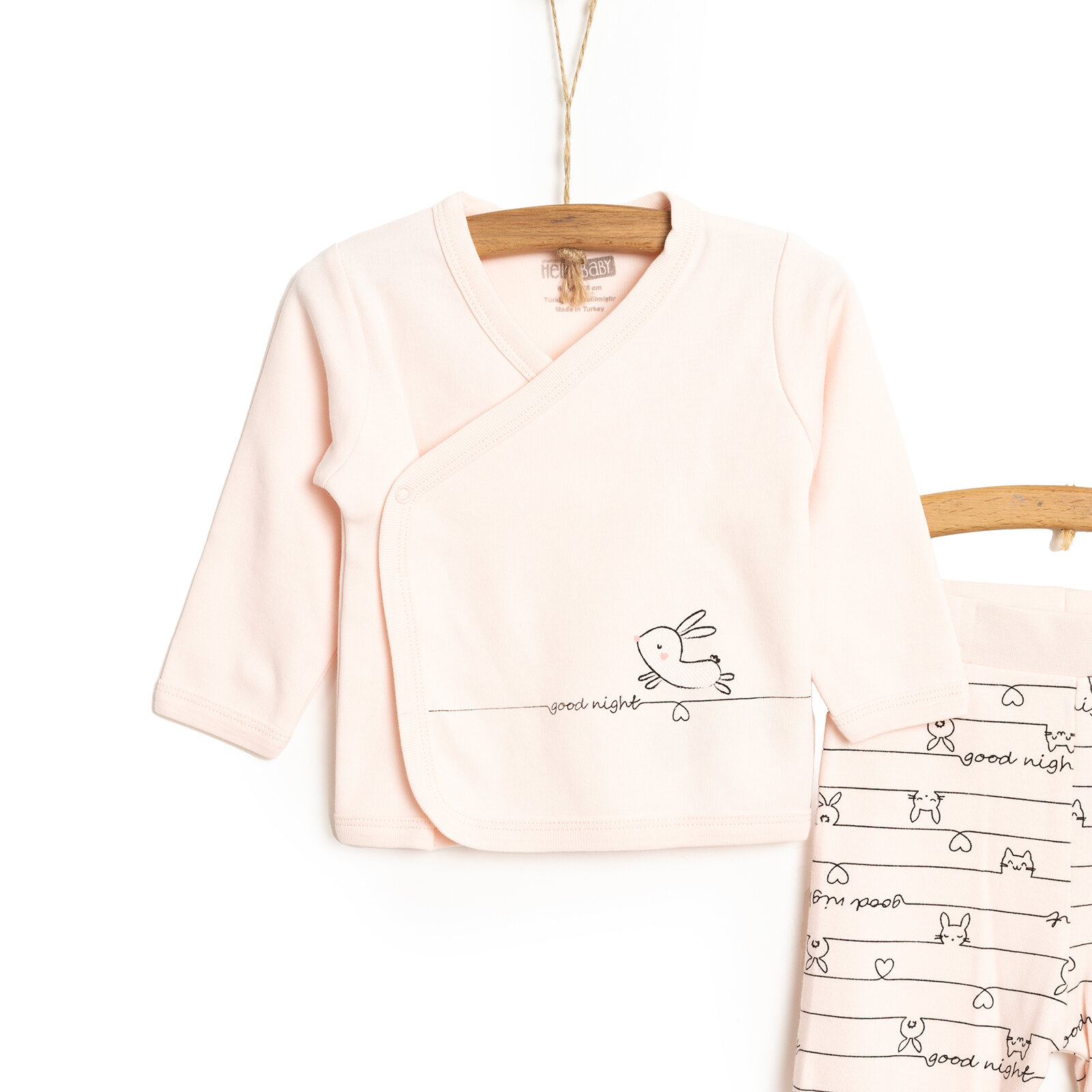 Yenidoğan Zıbın-Şapka-Patikli Alt Kız Bebek