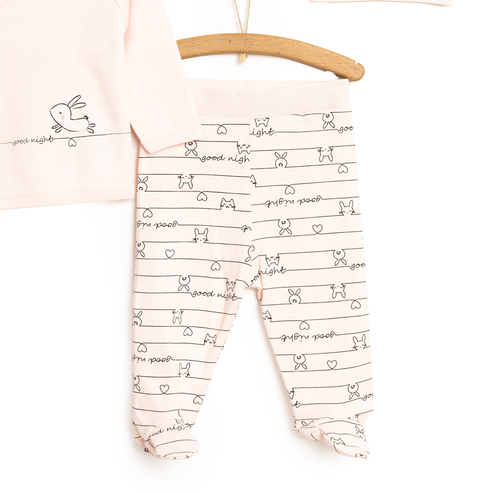 Yenidoğan Zıbın-Şapka-Patikli Alt Kız Bebek