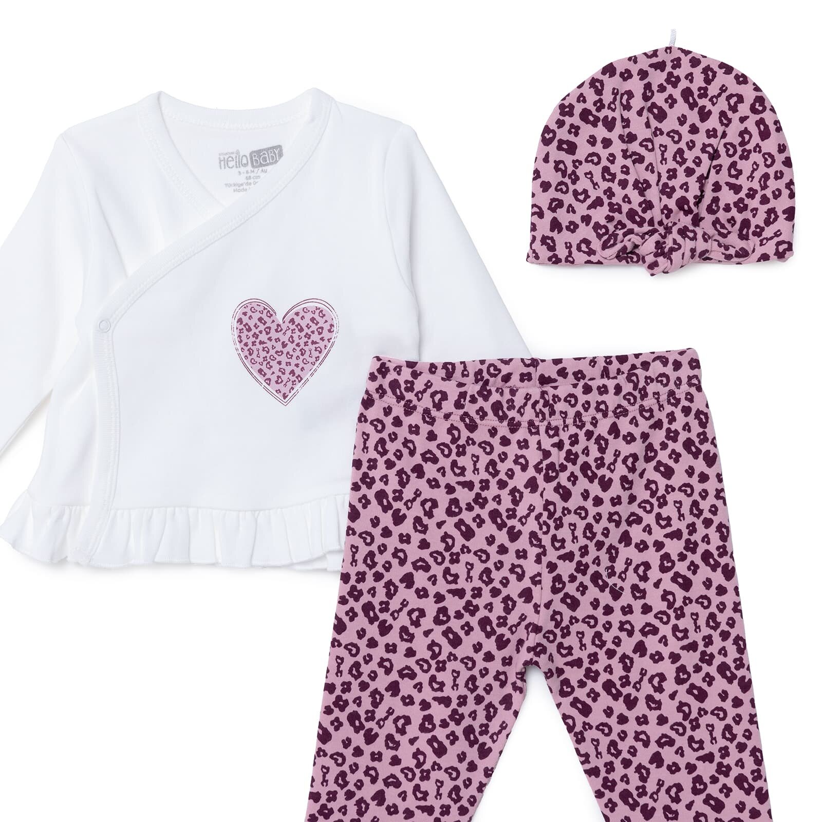 Yenidoğan Zıbın-Şapka-Patikli