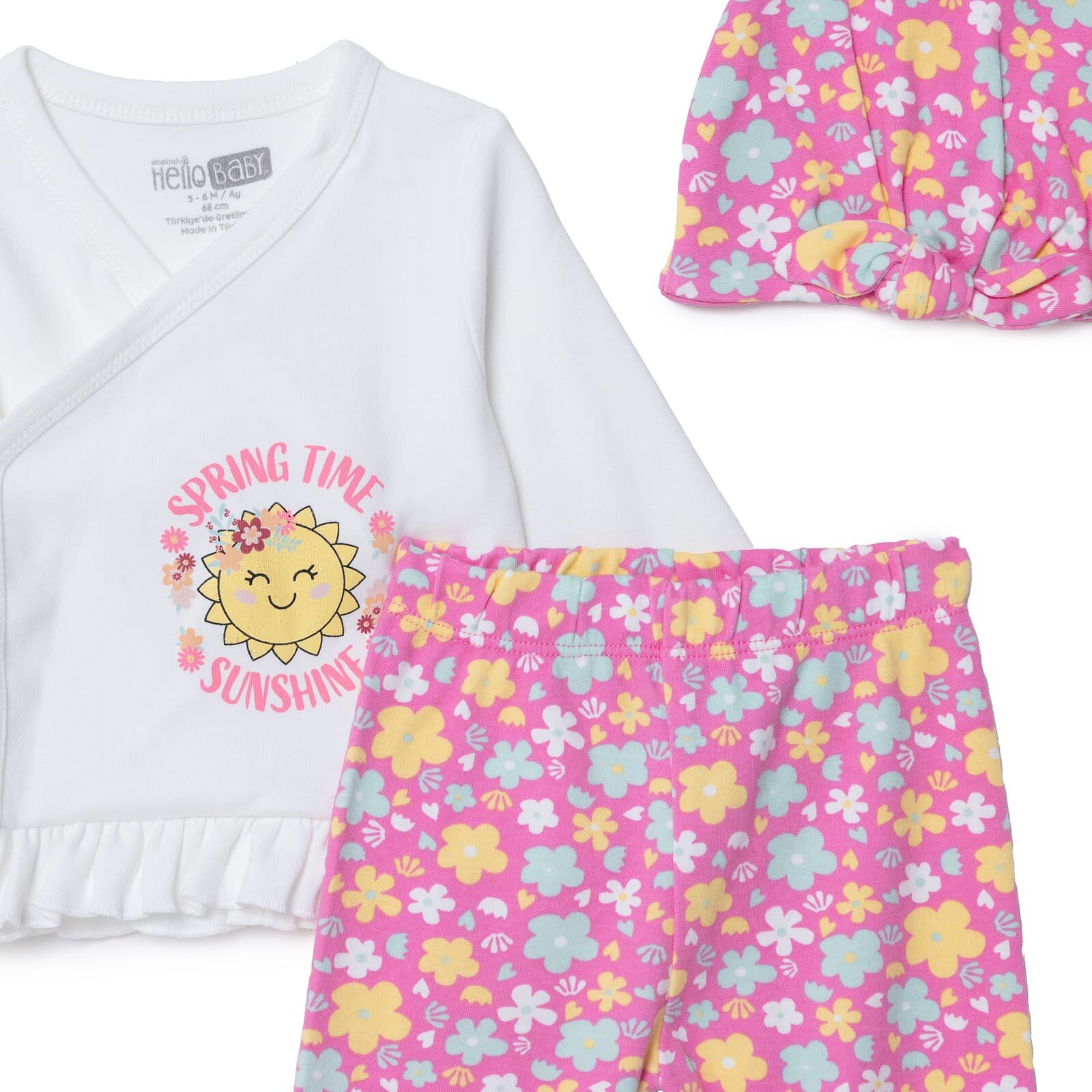 Yenidoğan Zıbın-Şapka-Patikli Yenidoğan Zıbın-Şapka-Patikli