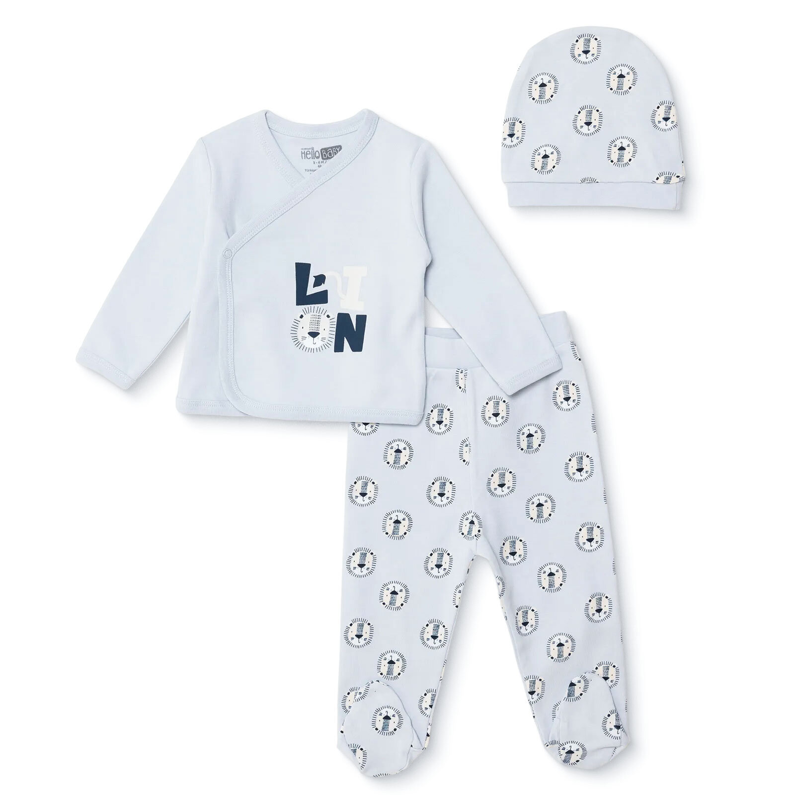 Yenidoğan Zıbın-Şapka-Patikli