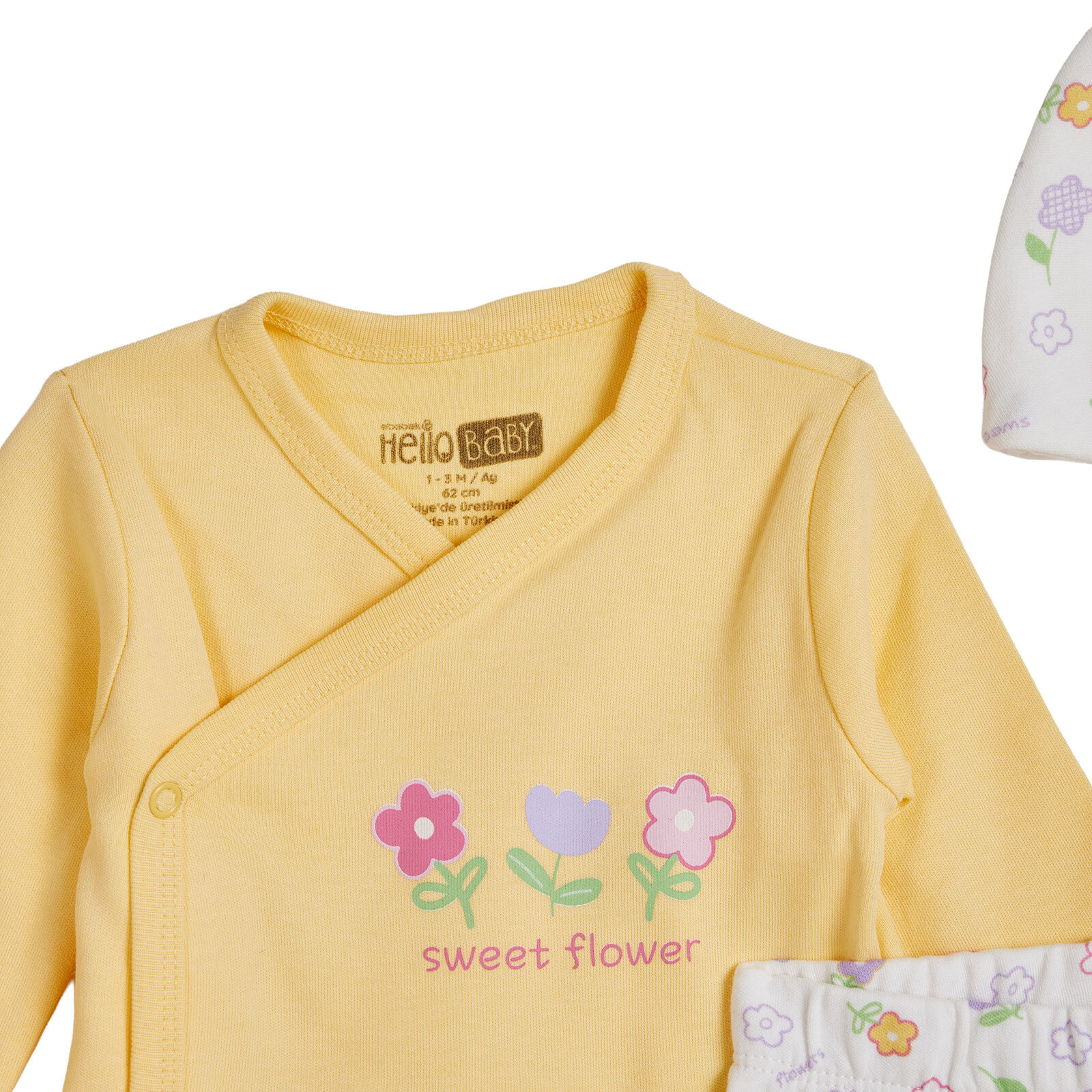 Yenidoğan Zıbın-Şapka-Patikli