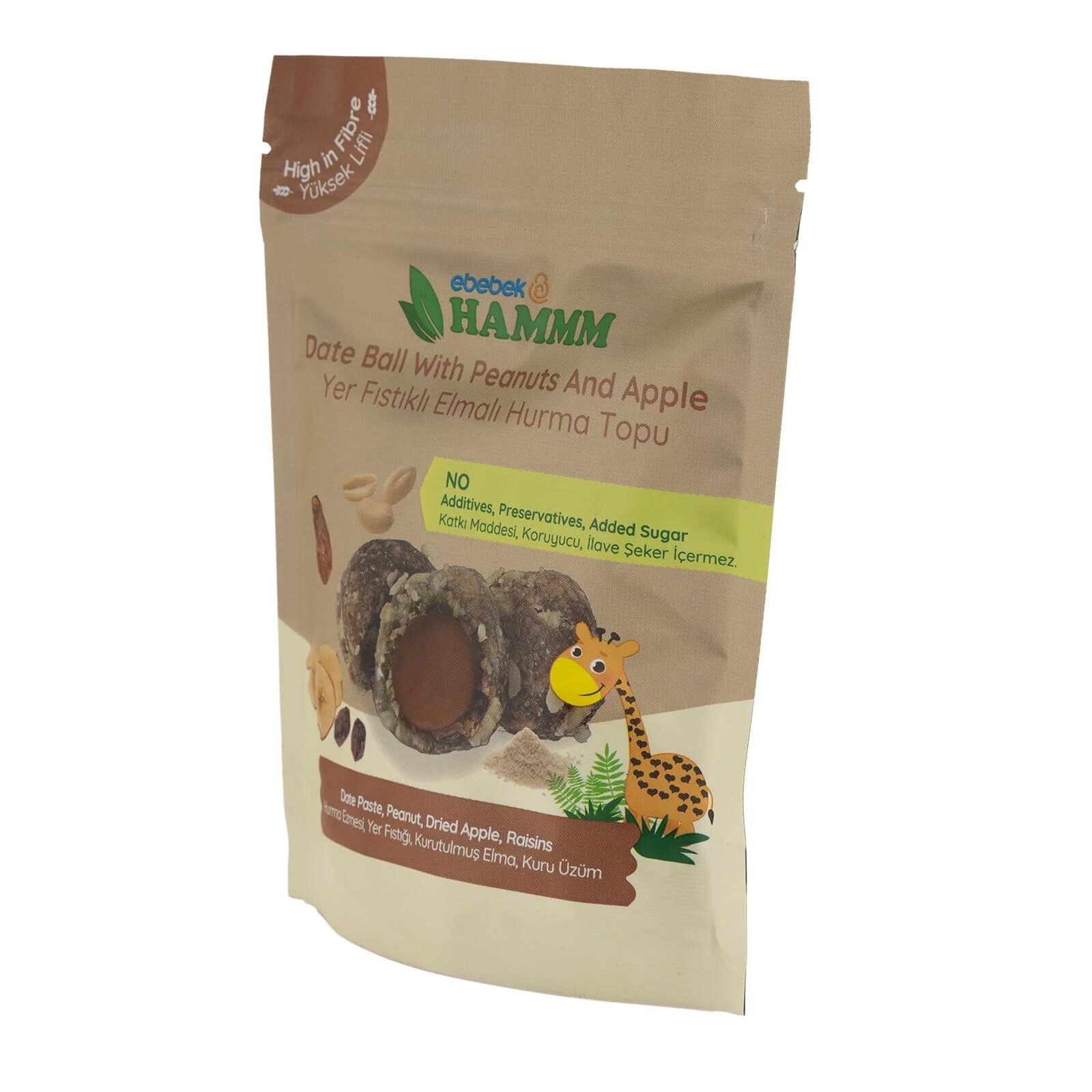 Yer Fıstıklı Elmalı Hurma Topu 72 gr.