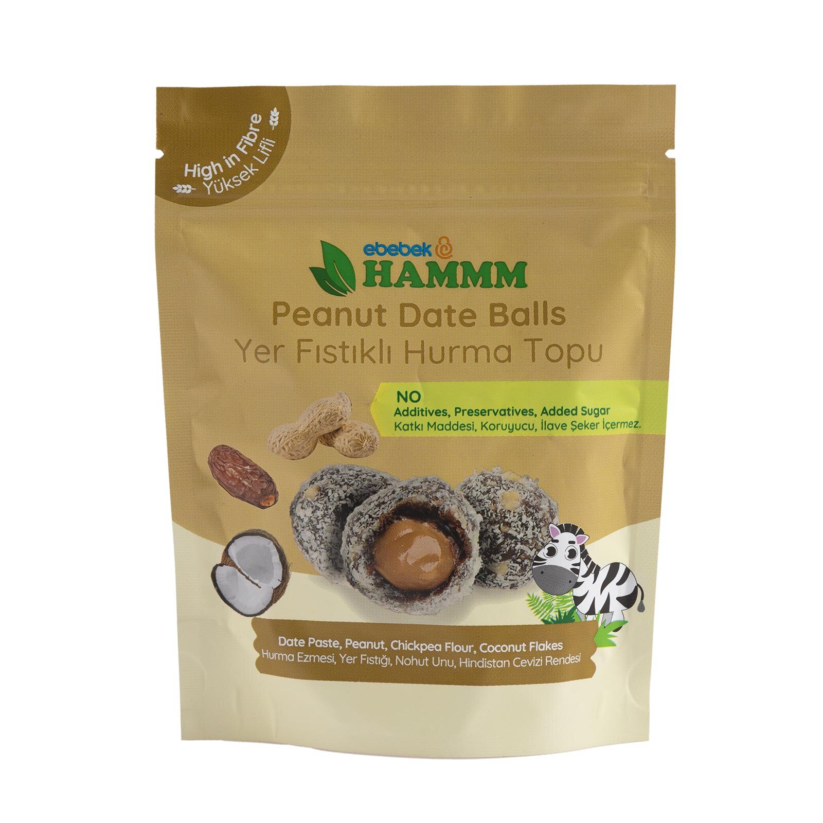 Yer Fıstıklı Hurma Topu 70 gr Yer Fıstıklı Hurma Topu 70 gr