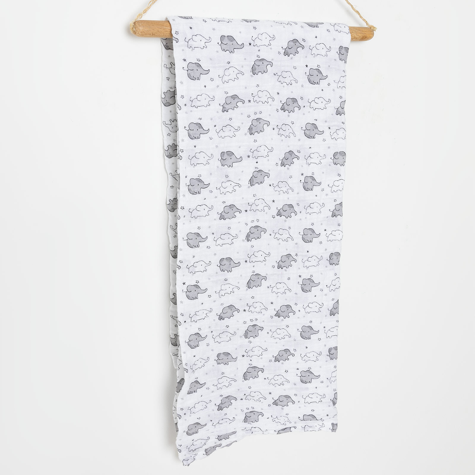 Yıldız Bulut Kuzu Desenli Unisex Müslin Battaniye Unisex