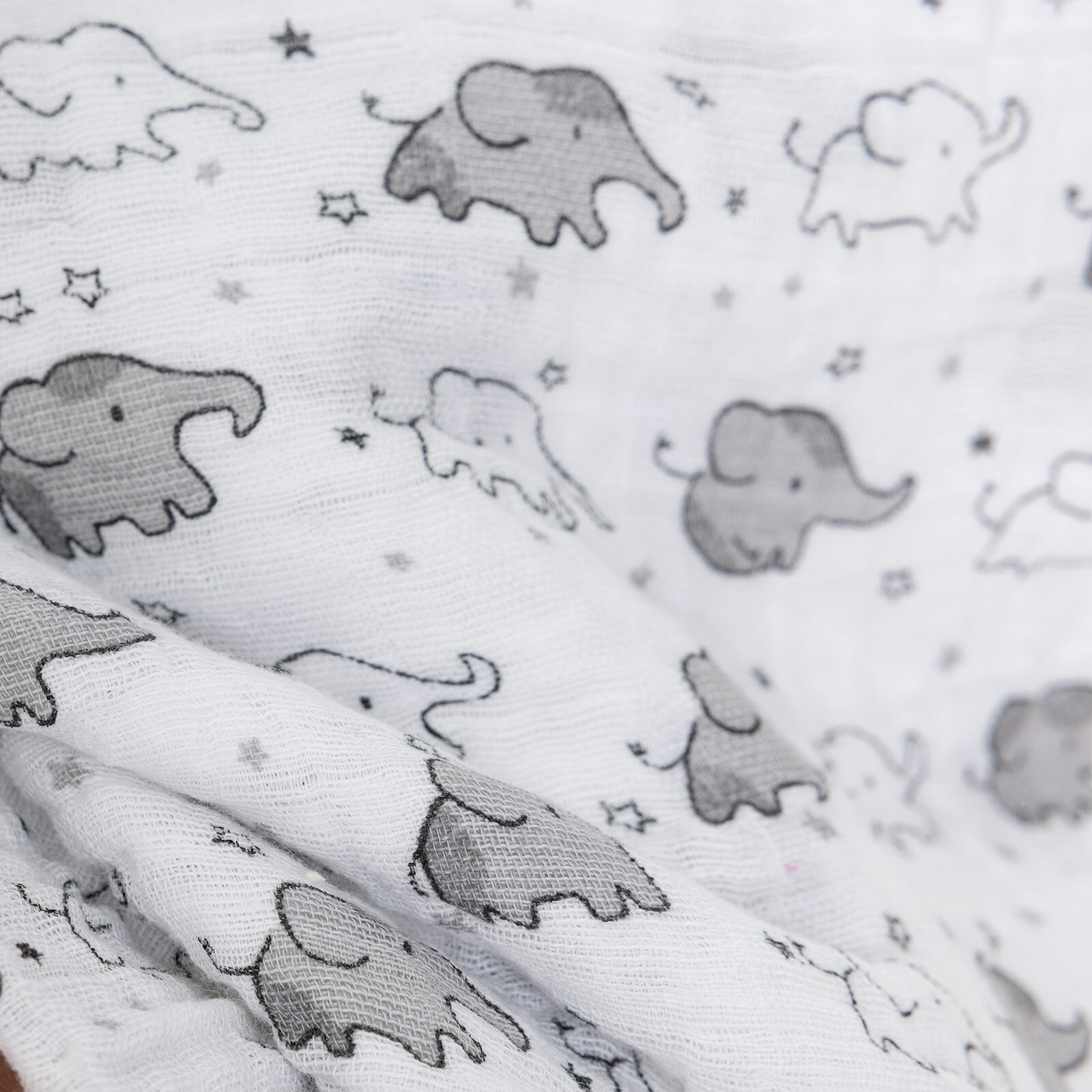 Yıldız Bulut Kuzu Desenli Unisex Müslin Battaniye Unisex