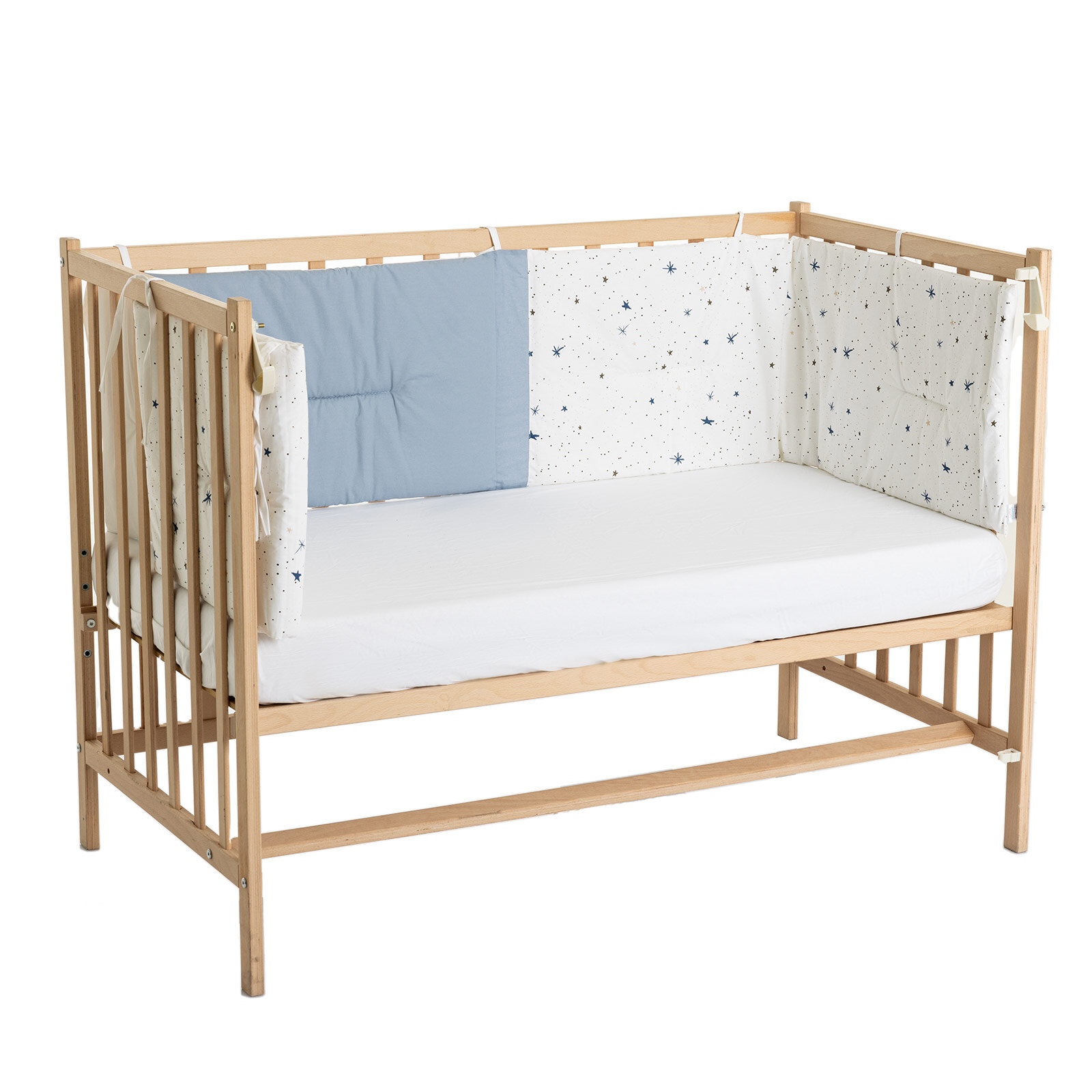 Yıldız Desenli Erkek Beşik Kenar Koruma Erkek Bebek