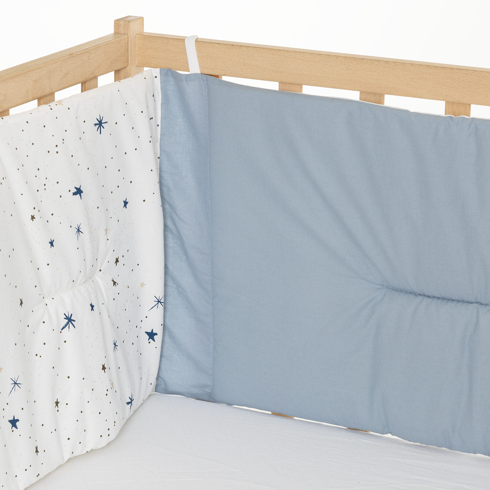 Yıldız Desenli Erkek Beşik Kenar Koruma Erkek Bebek