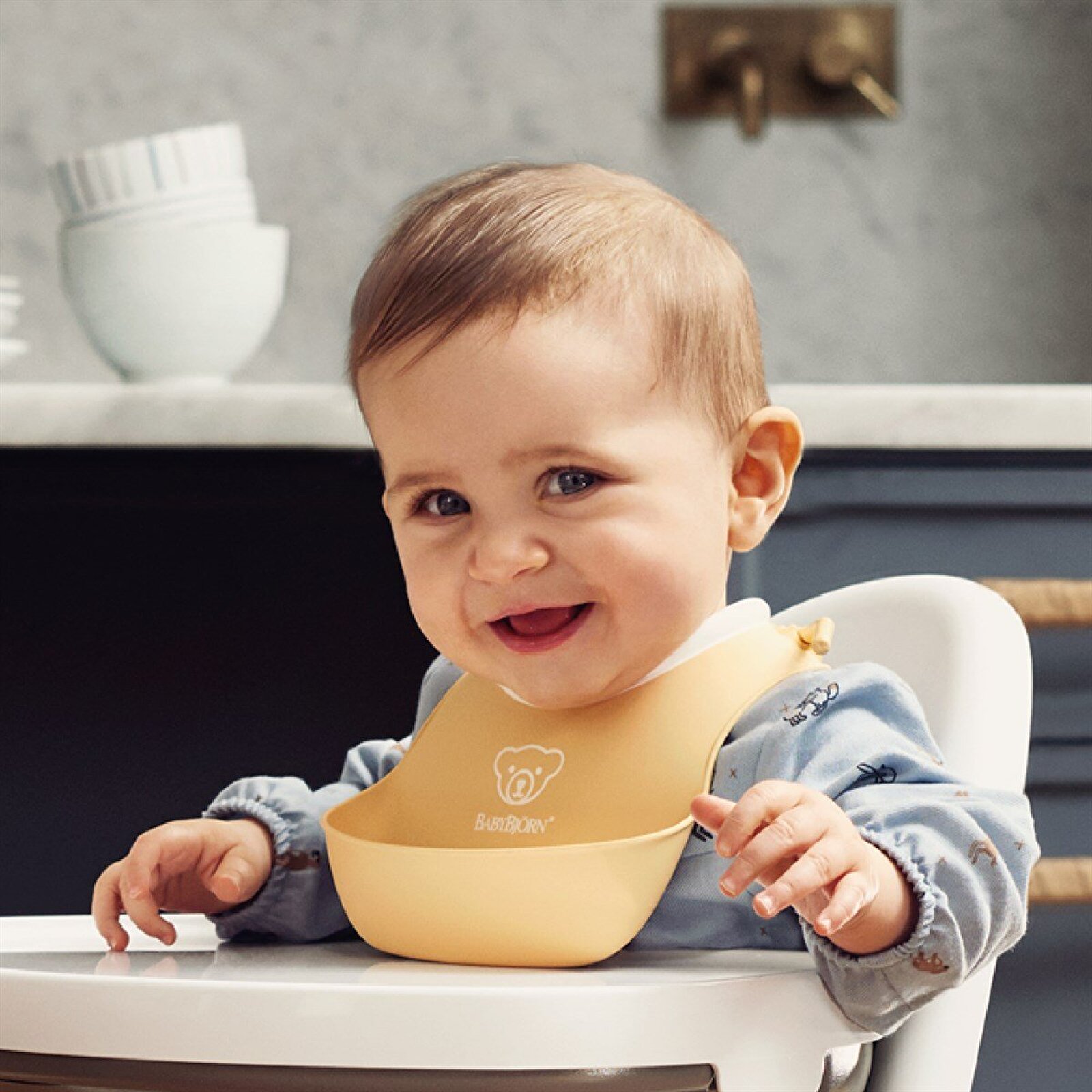 Yumuşak Önlük Seti Powder Green Yellow Yumuşak Önlük Seti Powder Green Yellow