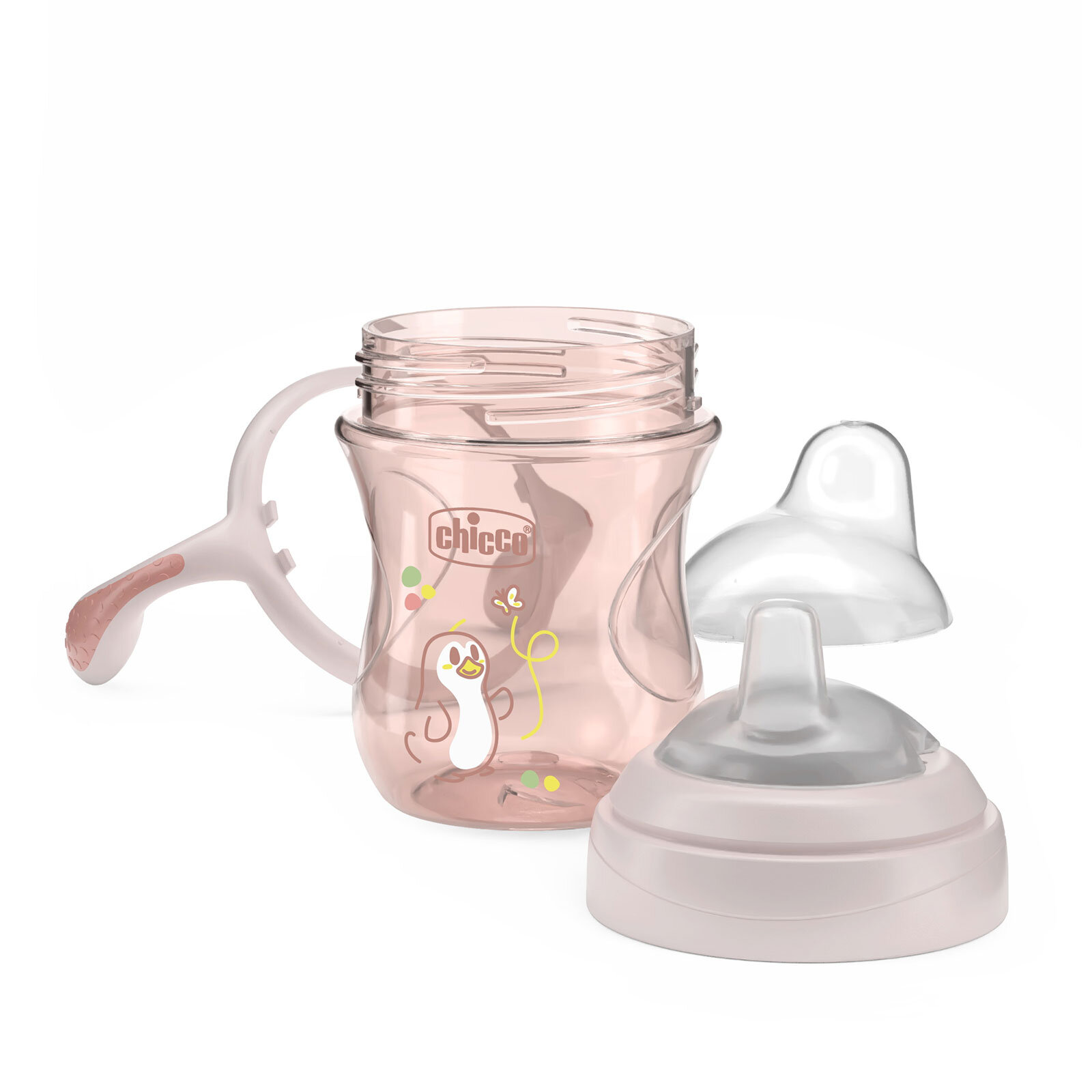 Yumuşak Uçlu Alıştırma Bardağı 4+ Ay 200 ml Kız