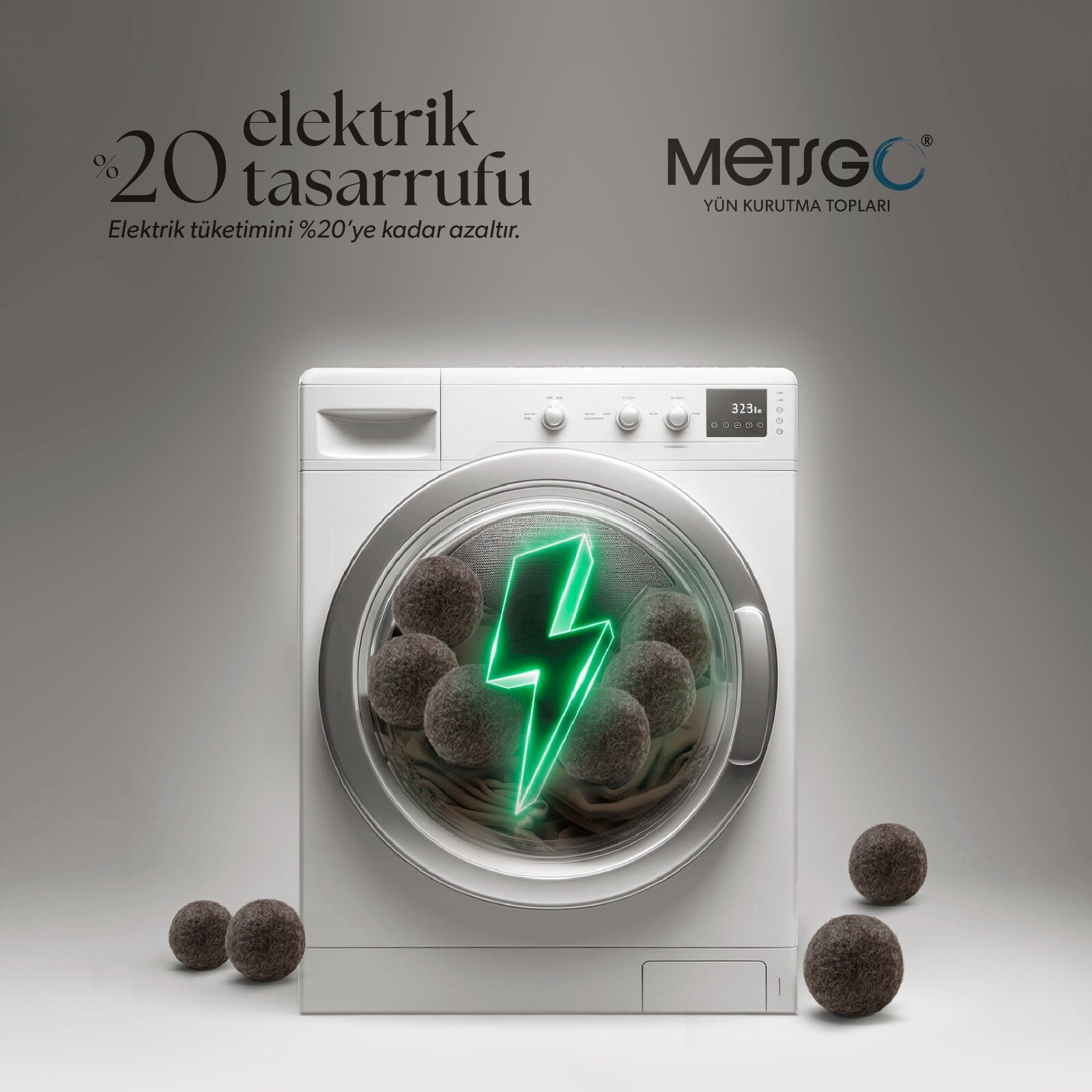 Yün Kurutma Topu 3'lü Set (Koyu Renkli Çamaşırlar) Yün Kurutma Topu 3'lü Set (Koyu Renkli Çamaşırlar)