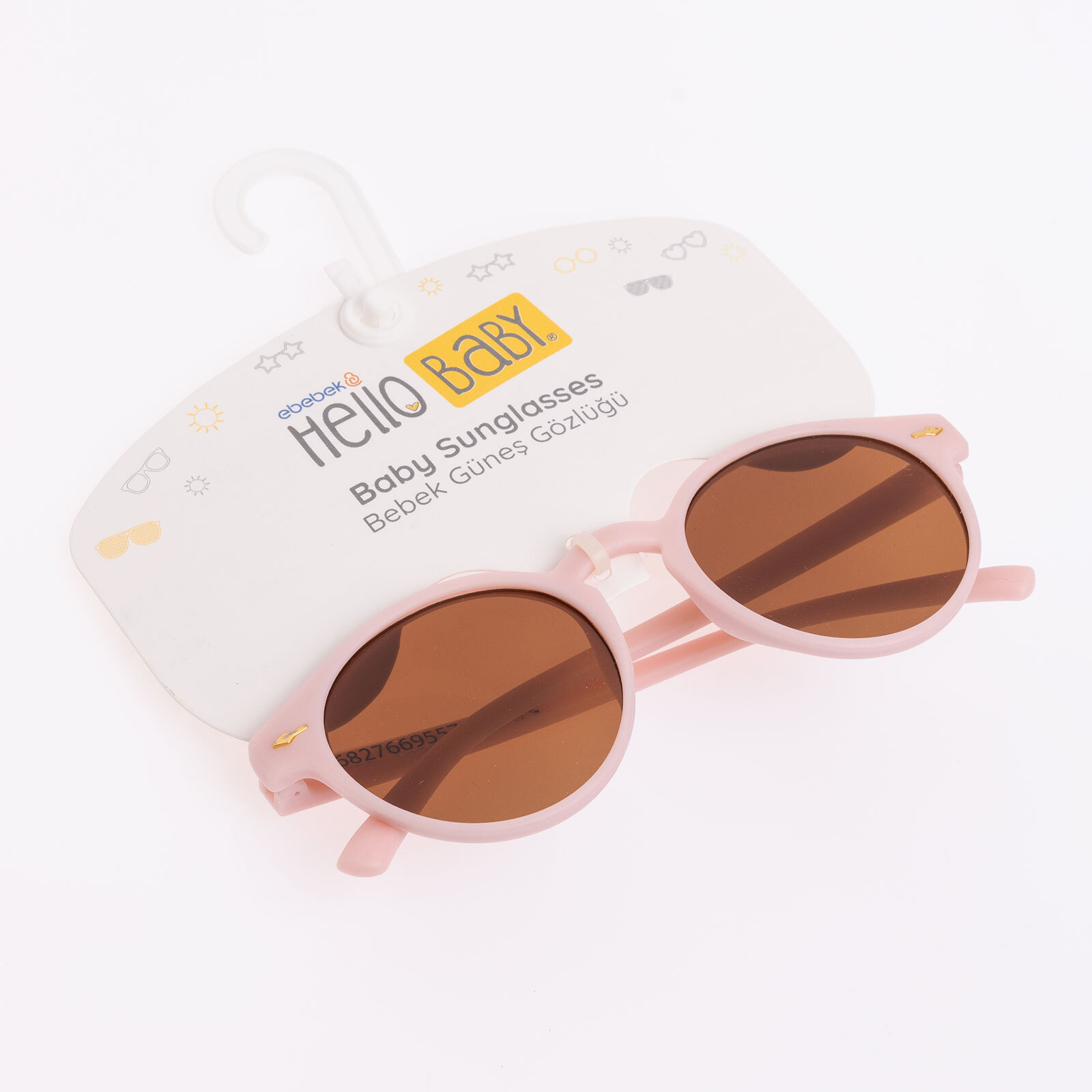 Yuvarlak Çerçeveli Güneş Gözlüğü Kız Bebek Kız Bebek