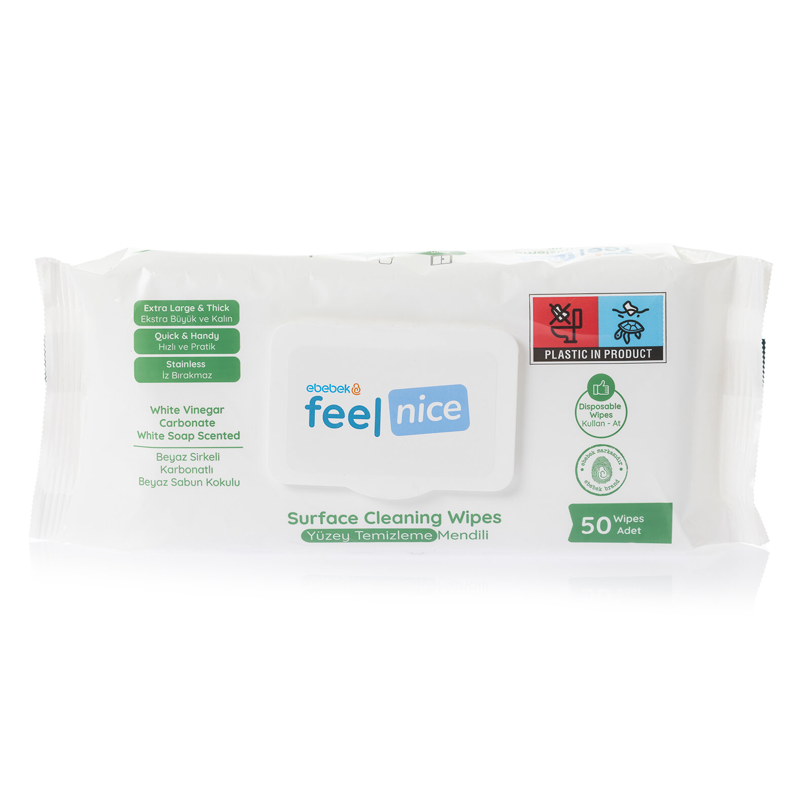 Yüzey Temizleme Mendili 50 Adet