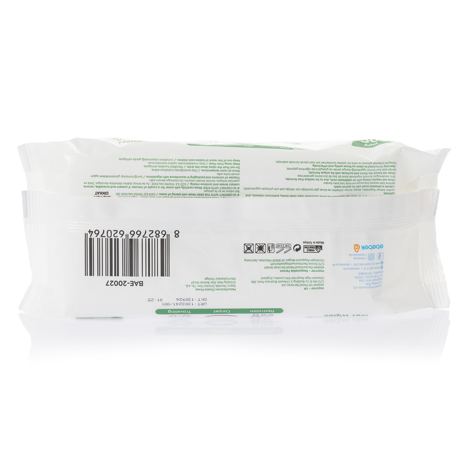 Yüzey Temizleme Mendili 50 Adet