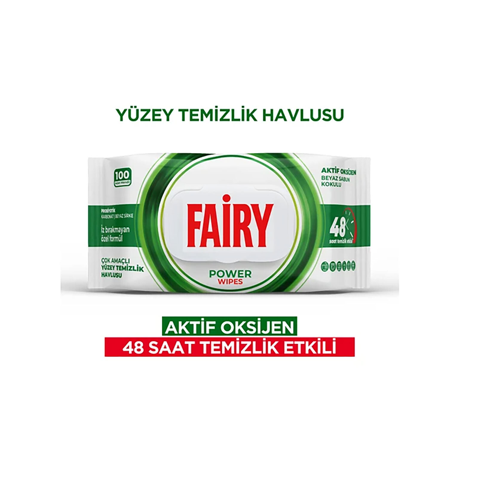 Yüzey Temizlik Havlusu Beyaz Sabunlu 100 Adet