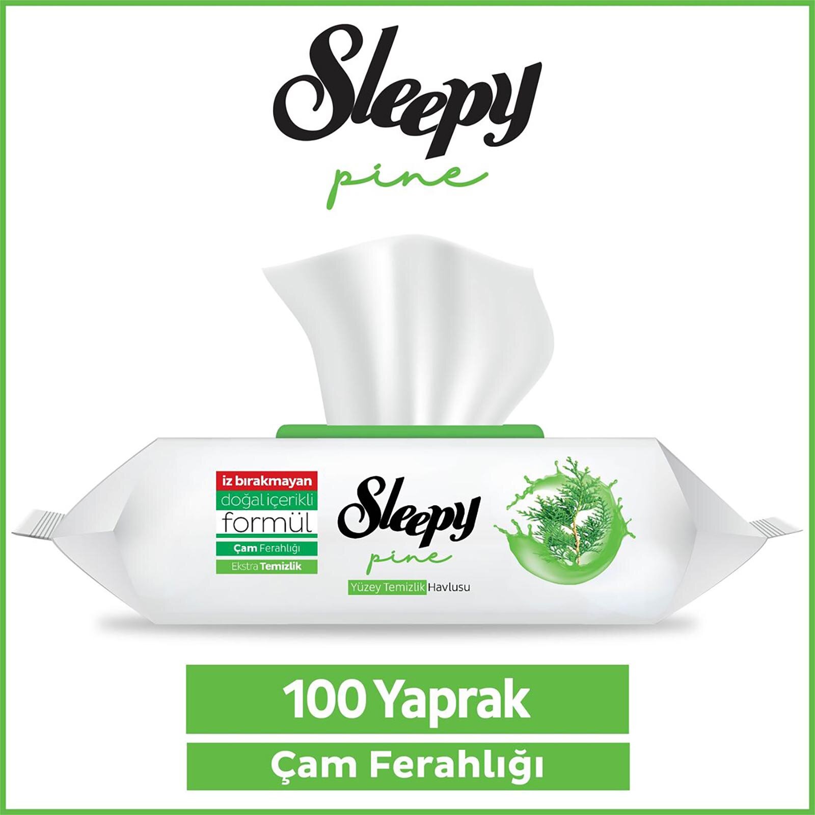 Yüzey Temizlik Mendili Çam Ferahlığı 100 Adet Yüzey Temizlik Mendili Çam Ferahlığı 100 Adet