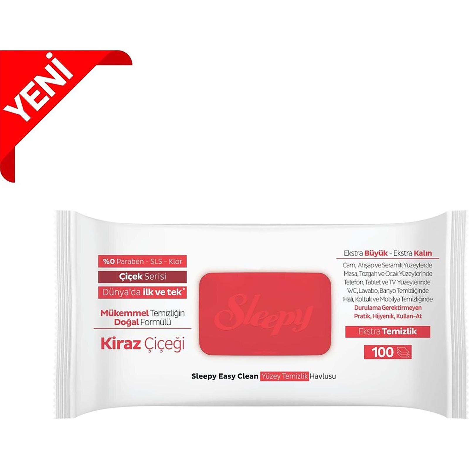 Yüzey Temizlik Mendili Kiraz Çiçeği 100 Adet