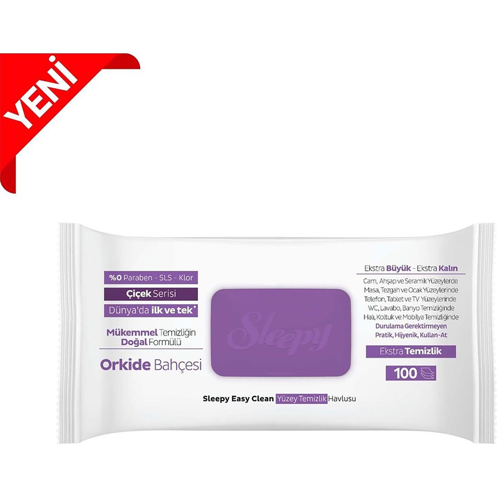 Yüzey Temizlik Mendili Orkide Bahçesi 100 Adet Yüzey Temizlik Mendili Orkide Bahçesi 100 Adet