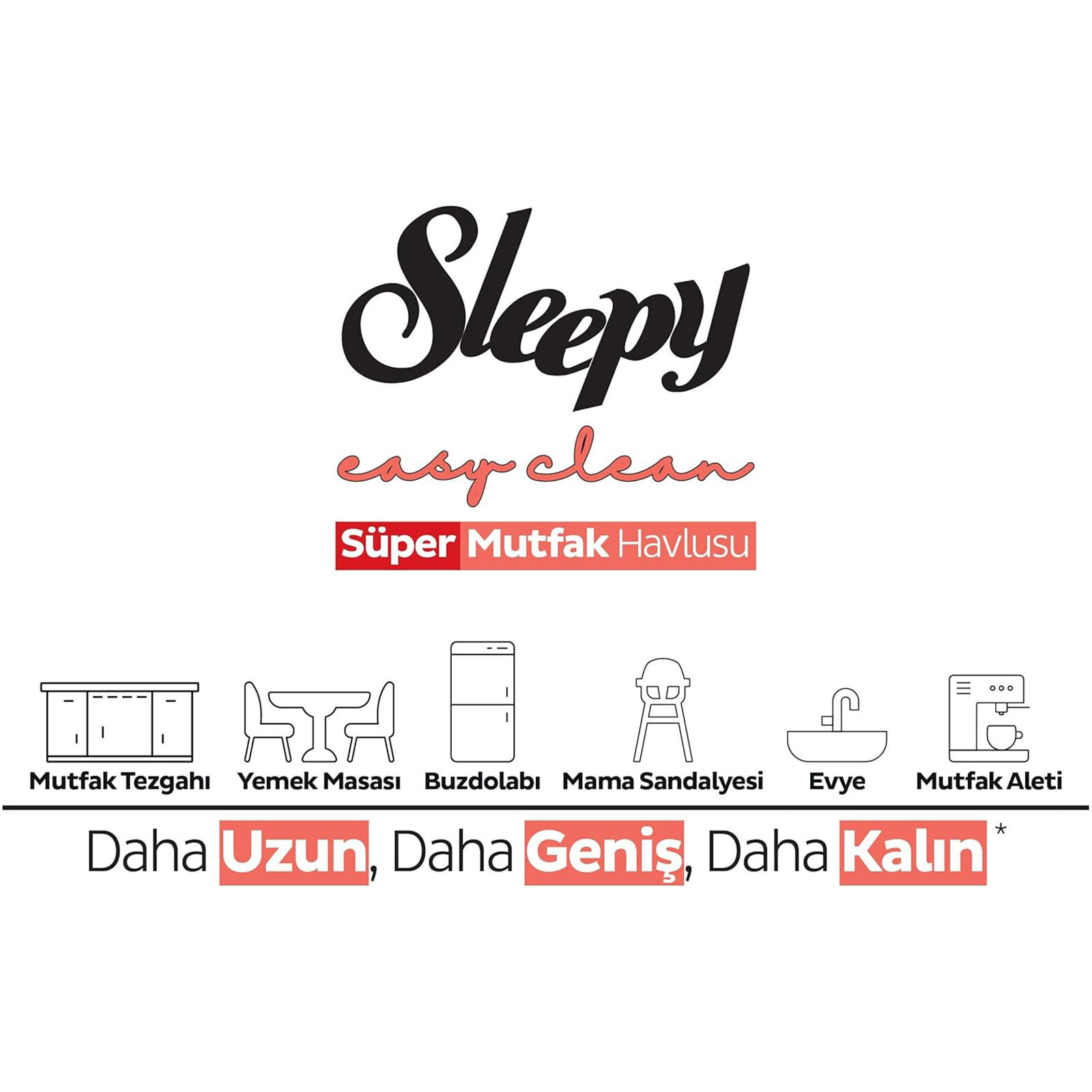 Yüzey Temizlik Süper Mutfak Havlusu Greyfurt 50 Adet