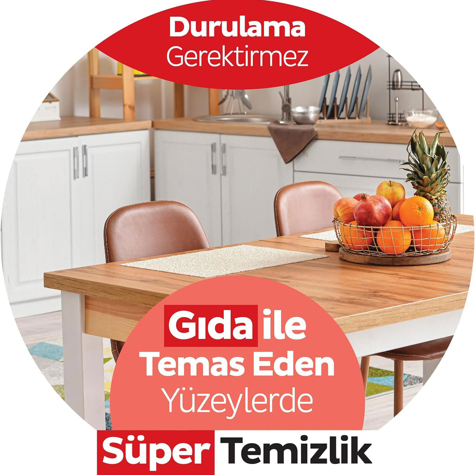 Yüzey Temizlik Süper Mutfak Havlusu Greyfurt 50 Adet