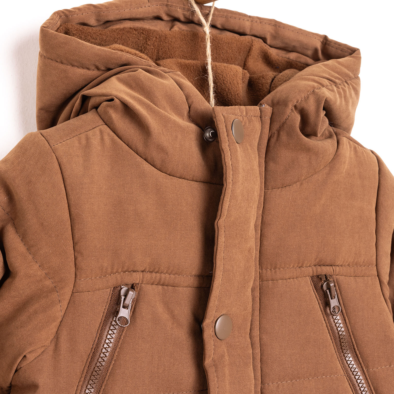 Kapitoneli Kapüşonlu Mont Erkek Bebek