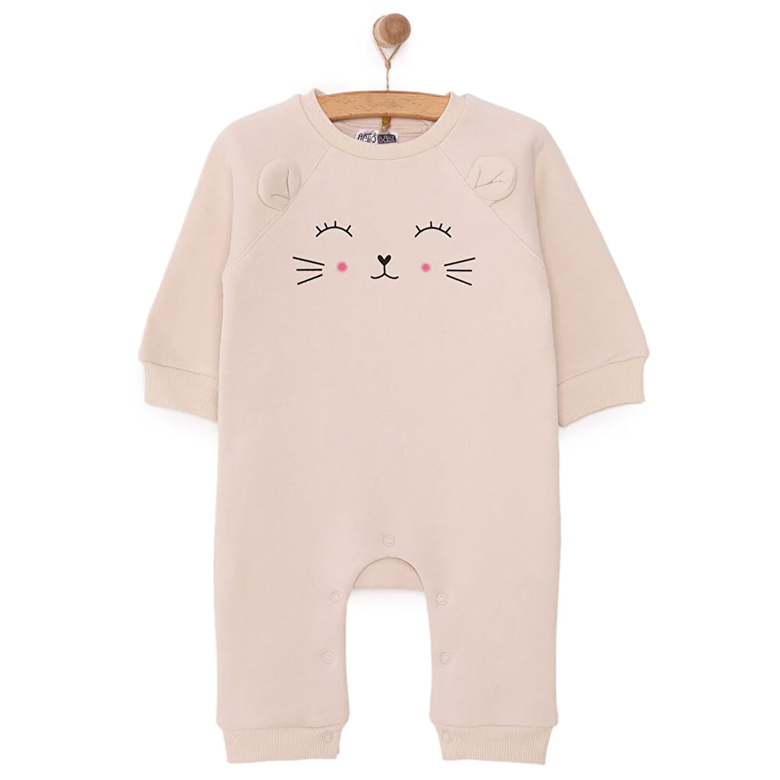 Yenidoğan Kız Figürlü Patiksiz Tulum Kız Bebek