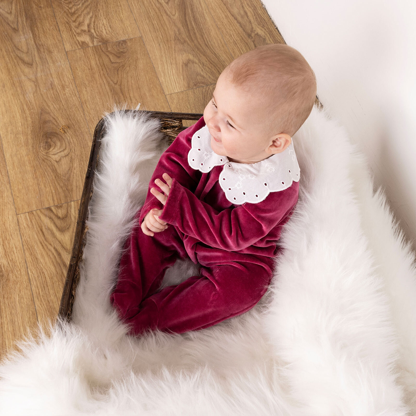 Yenidoğan Kadife Patikli Tulum