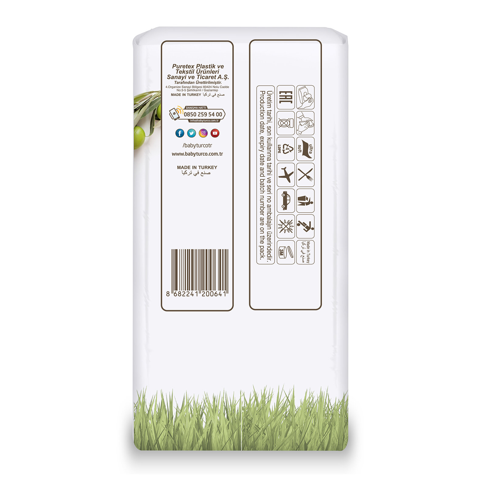 Doğadan Bebek Islak Mendil 3x60 Adet Doğadan Bebek Islak Mendil 3x60 Adet