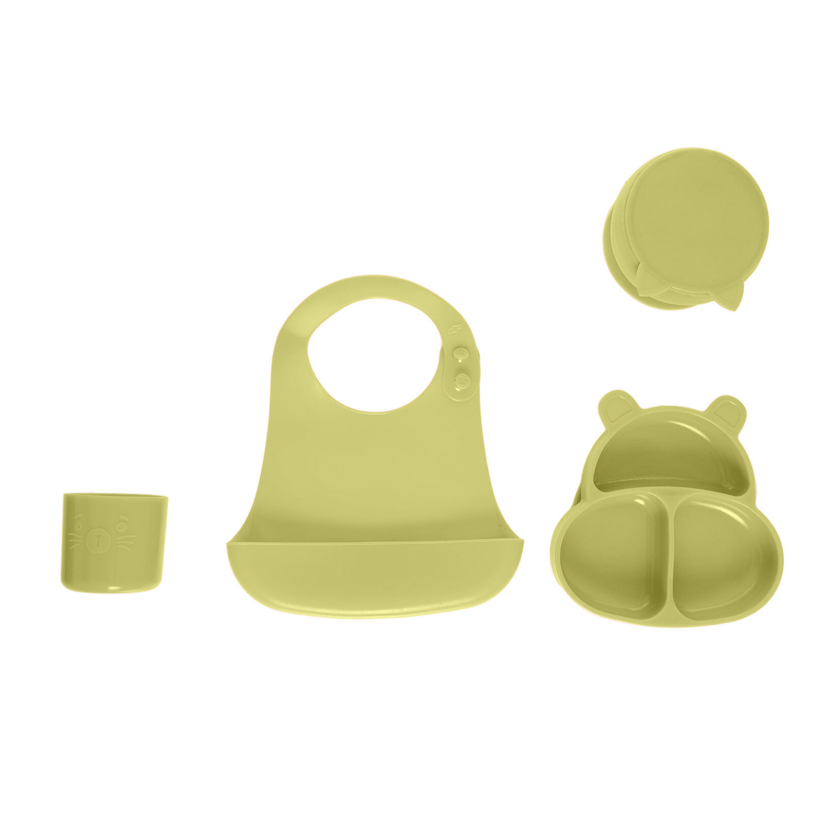 Beslenme Seti Olive Green (MamMa, HamHam, BuBu, KitTen, Bibsy) Beslenme Seti Olive Green (MamMa, HamHam, BuBu, KitTen, Bibsy)