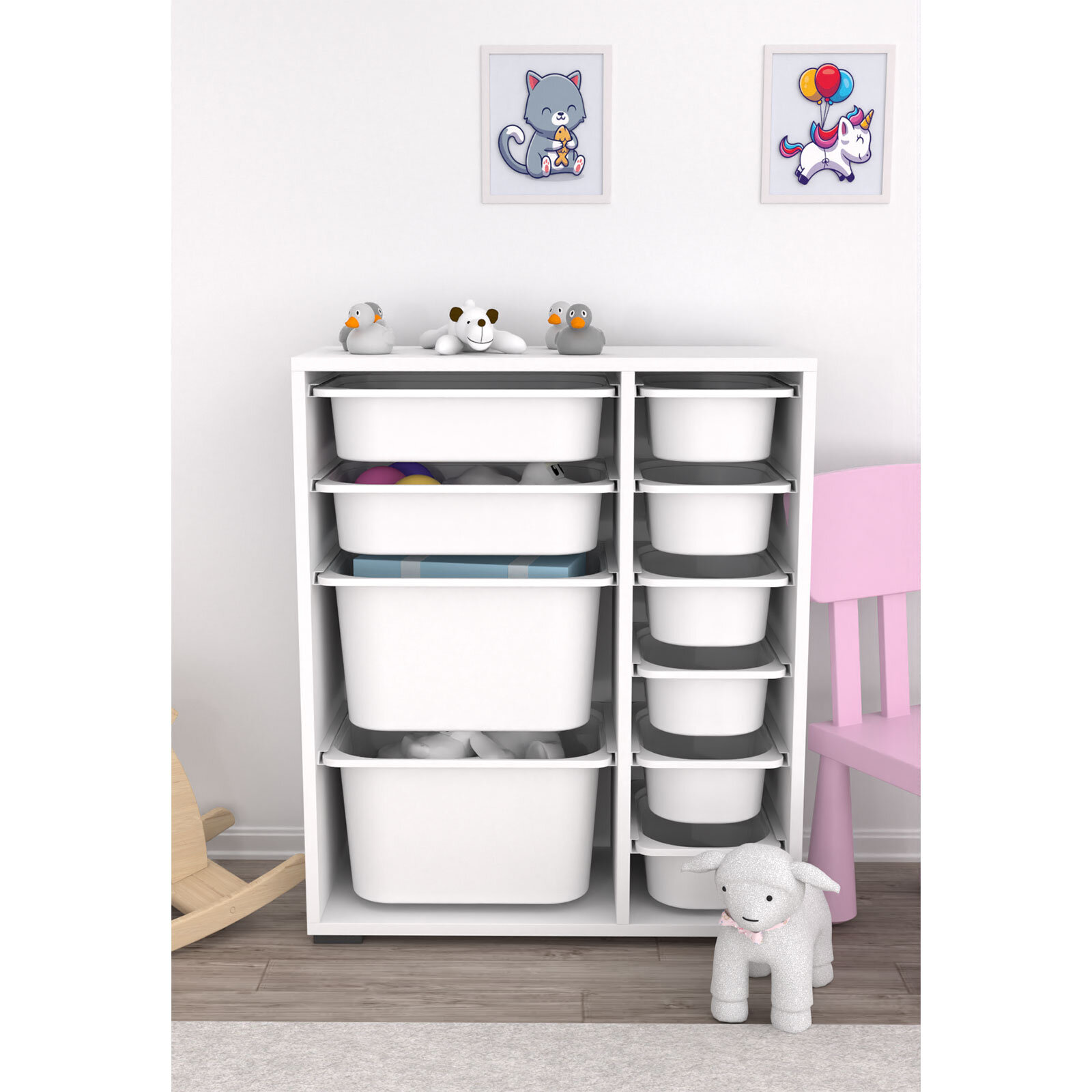 Zen 10 Sepetli Çok Amaçlı Oyuncak Dolabı