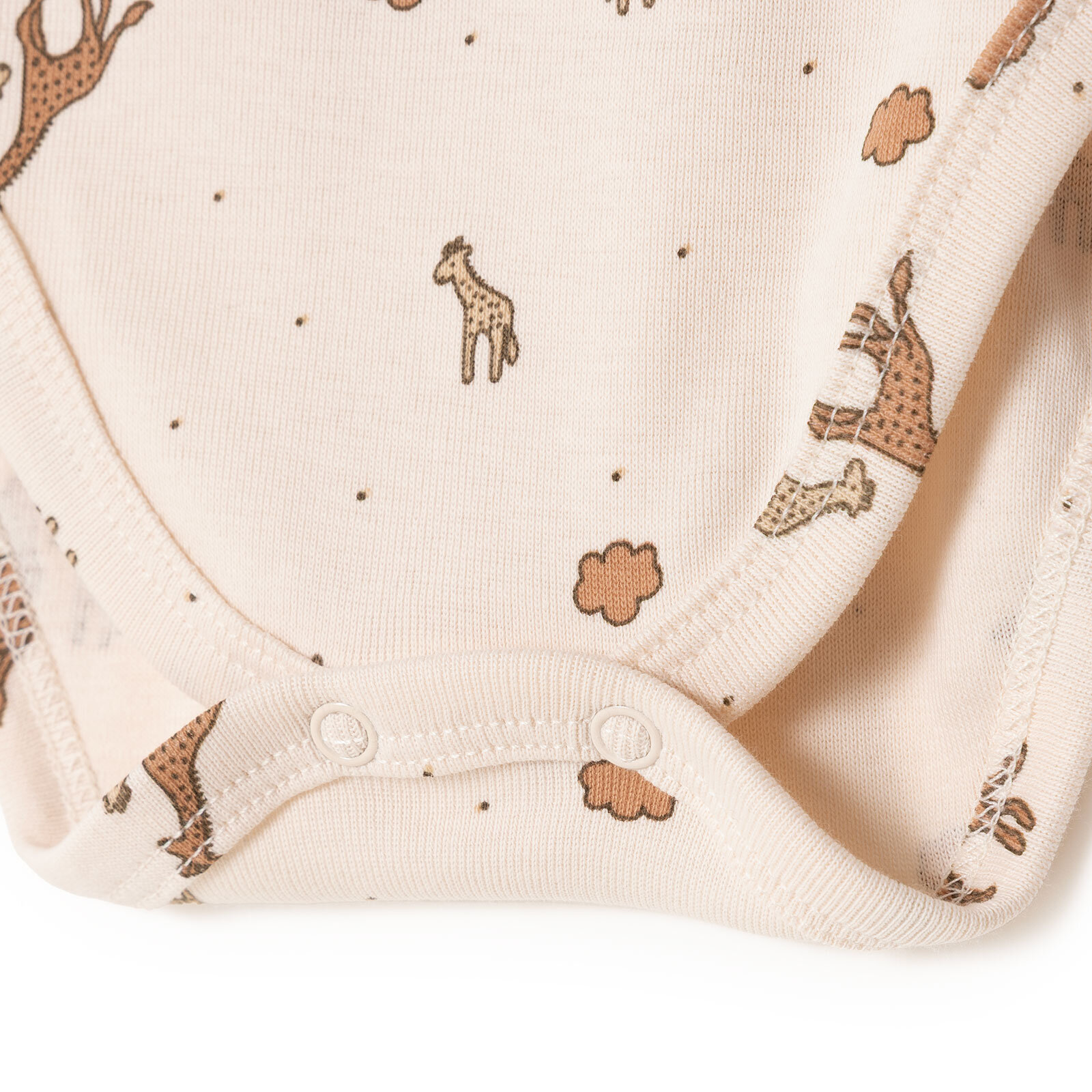 Erkek Bebek Zıbın Body İnterlok V Yaka Uzun Kol