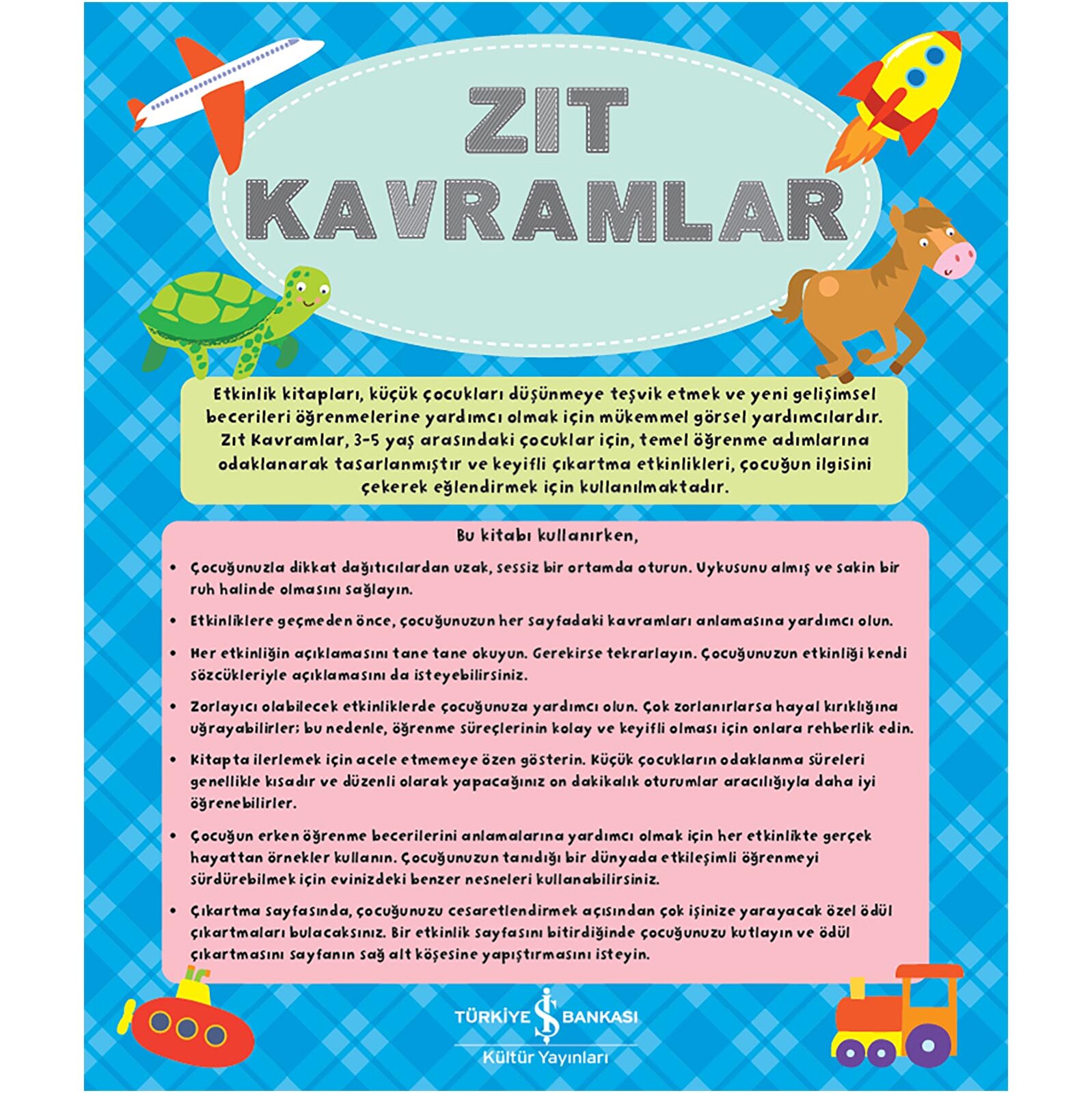 Zıt Kavramlar - Çıkartma ve Etkinlik Kitabı