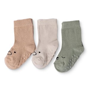 HelloBaby, 3lü Kaydırmaz, Bej, 0-6 Ay