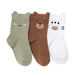 HelloBaby, 3lü Soket Ço, Yeşil, 0-6 Ay