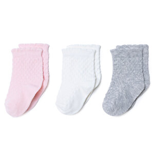 HelloBaby, 3lü Soket Ço, Pembe, 0-6 Ay