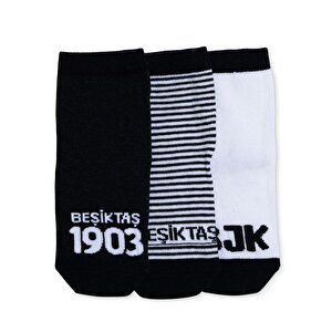 Beşiktaş, 3lü Soket Çor, Siyah, 0-6 Ay