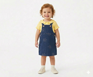 HelloBaby Flower Gar, İndigo, 6 - 9 Ay