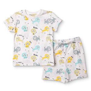 HelloBaby, Kısa Kol Pi, Ekru, 3 - 6 Ay