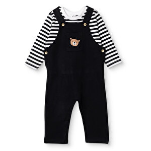 HelloBaby, Salopet-Ts, Siyah, 3 - 6 Ay