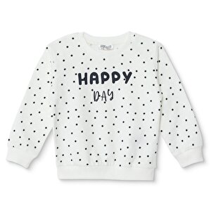 HelloBaby, Sweatsh, Ekru Baskılı, 6 Ay