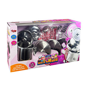 11 Parca Celik Tencere Tava Set