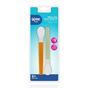 122 Wee Baby Mama Kaşığı 2 li Yeşil-Turuncu