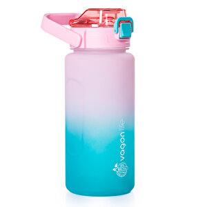 1500 ml Tritan Matara Pembe-Yeşil