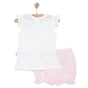 25Y Bebetto Yenidoğan Mini Heart Tshirt-Şort Kız Bebek