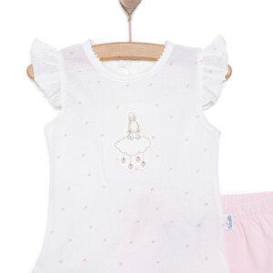 25Y Bebetto Yenidoğan Mini Heart Tshirt-Şort Kız Bebek